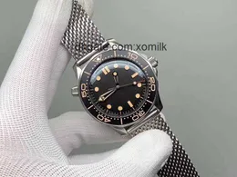 Часы Nttd 42 мм «Нет времени умирать» Мужские часы Автоматические механические часы Montre De Luxe Limited Джеймс Бонд 007 НАТО 300 м Наручные часы C8ix