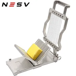 Cheese Tools Commercial Slicer 1cm 2cm Stainless Steel Wire Cutter Butter Cutting Board Machine Making Dessert Blade 230918