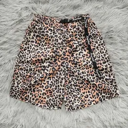 مصمم أزياء قصيرة عارضة ملابس Kapital Kountry Hirata Leopard Print Quick Dridge Nustric Nature Sports Shorts