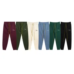 Herrtröjor RH Classic Terry Embroidery Letter Logo Half Zipper Sweatshirts Jogger Casual Cotton Sweatpants Pants Sport Surits