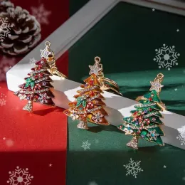 Bomboniera per feste di Natale Portachiavi con diamanti fai-da-te Ciondolo per albero di Natale Ciondoli pendenti in lega di zinco Decorazioni per le vacanze di Capodanno 918