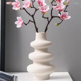 المزهريات الإبداعية Nordic Nordic Ins Vase Home Decor Plant Poth Flower Room Room Office مكتب المكتب الحرف اليدوية الملحقات