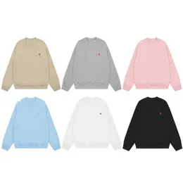 Projektant Amis Men's Hoodie New Ice Cream Series Love Inns Style Koreańskie hafty Little Heart Hoodie Women's Fashion Wysokiej jakości chłodne męskie