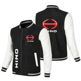 Kurtki męskie 2023 Kurtka wyścigowa motocyklowa Hino wydrukowane z drogi Outdoor Clothing Rower Open Zip S5xl 230918