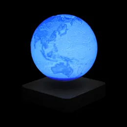 Магнитная плавающая лампа Земли, Левитационная Земля с 3D-печатью, Светодиодная настольная лампа, Сенсорное управление рядом с ночником, Подарки на день рождения
