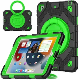 Multifunction Kickstand iPad Cases 3 in 1 Tablet PC Shockproof Shell 360 full Cover strap Screen Protector for iPad 10th 10.9 10.2 Air4 Air5 pro 11