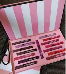 Lip Gloss Makeup Set Matte 15 different color liquid Lip gloss lipstick with gift bag