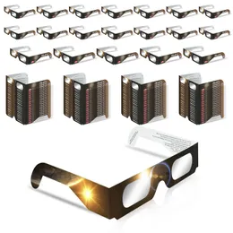 Защитные очки Eclipse Paper Optics — Защитные очки для наблюдения за солнечным светом — Очки солнечного затмения для школьных научных ярмарок для наблюдения за затмением, (упаковка 100 шт.)