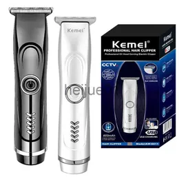 Elektriska rakare Kemei Pro Beard Hair Trimmer For Men Grooming Electric Facial Body Trimmer Rechargeble Clipper Hair Cutting Machine Lithium X0918