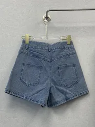 Shorts femininos primavera jeans cintura alta bordado denim feminino y2k streetwear