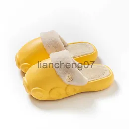 Slippers Winter Cotton Slippers 2022 New Waterproof Cotton Slippers Removable Cleaning Slippers Shell Couple Outdoor Snow Slippers x0916
