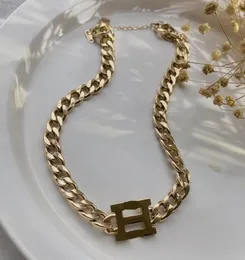 Fashion stainless steel letter 14k gold cuban link chain necklace bracelet for mens and women Party lovers gift hip hop luxury jew8416567