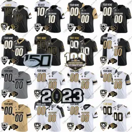 Maglie personalizzate NCAA Colorado Buffaloes College Football Shedeur Sanders Colton Allen Anthony Charlie Offerdahl Hankerson Cole Boscia Travis Hunter
