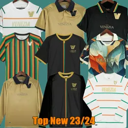 22/23/24 Venezia FC concept Soccer Jerseys ARAMU FORTE Venice 2023 2024 BUSIO 27# Football Shirts 3rd Men Kids Kit Uniform pre match long sleeve training