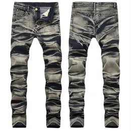 Jeans pour hommes Mode Hommes Pantalons en denim peints Pantalons imprimés multicolores pour hommes Taille 29-42213V