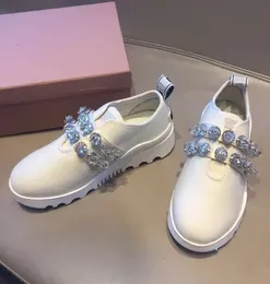 Miui Casual Schuhe Eingelegt hochwertige Frauen mit Diamantkette Dekorative Flachschuhe Sommer Outdoor-Einkaufsreisen Casual Sandshoe