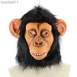 Kostümzubehör Neuheit Affenmaske Gruseliges Tier Schimpanse Gorilla Kopfmasken Halloween Party Kostüm Dekorationen Maskerade Cosplay Requisiten 220812 L230918