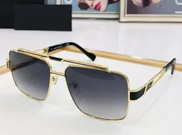 2024 Fashion one-piece large frame metal square sunglasses men's luxury brand glasses unisex Vintage Sunglasses