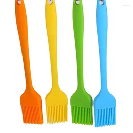 Outils à manche long, brosse de Barbecue résistante à la chaleur, Portable en Silicone, pâtisserie, Gadget de gril d'extérieur avec puissance de bricolage W3JE