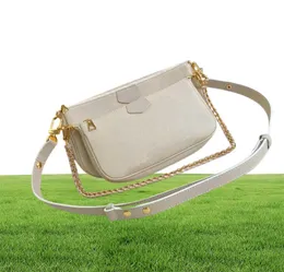 Top Quality Mulher Cross Body Bag Multi Pochette Accessoires Empreinte Couro em BeigeBlack Designers Womens Handbags Purses3313835
