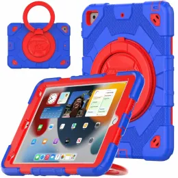 Multifunction Kickstand iPad Cases 3 in 1 Tablet PC Shockproof Shell 360 full Cover strap Screen Protector for iPad 10th 10.9 10.2 Air4 Air5 pro 11 MQ50