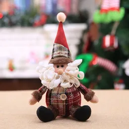 Figura dos desenhos animados floco de neve boneco de neve snata rena boneca festa festiva decorações de natal ornamentos para casa presentes de natal