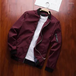 남자 재킷 남성 스프링 가을 캐주얼 코트 폭격 바탕 재킷 슬림 패션 남성 아웃복 브랜드 의류