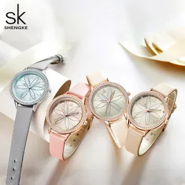 Womens Watch Watches 고품질 고급 패션 우아한 다이아몬드가 넣은 3 차원 꽃잎 다이얼 벨트 석영 방수 34mm 시계 x2