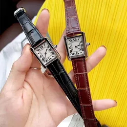 Designer Watch With Diamond Women's Belt Watch High Quality Rectangular Frame Belt Chronograph Women Watch