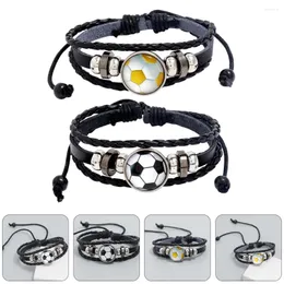 Charm Bracelets 2 Pcs Wristband Remembrance Ornament Wristlet Clothing Jewelry Sports Gift Ccb Teens Man