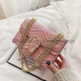 Totes Hot sell Handbag Women's Bag Sac A Main New PU Leather Crossbody Messenger Bags For Women pink Shoulder bag