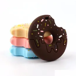 Soothers Teethers Baby Safety Sile Teether Slipning Donut Pendant Bites tugga leksaker för nyfödda pojke flickor tandvård släpp leverans barn dhp1b