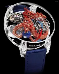 Armbanduhren High-End Celestial Flywheel Asian Dragon mechanische Armbanduhr Limited Edition Fashion Top Watch