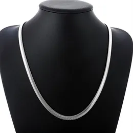 Hermosa 6mm colar de corrente de cobra gargantilha colares beleza moderna 16'' '18'' 20'' 22'' 2137
