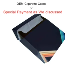 500pcs/lot Specail Payment link OEM Packaging customized Cigarette Cases Pay the Extra Shipping Cost or Price Difference Freight-Difference Household Sundries