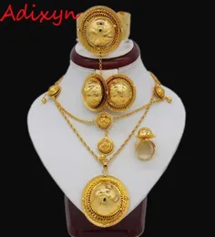 Adixyn Ethiopian Gold Jewelry Sets for Women ablicanigongongosudan eritrea habeshaウェディングブライダルギフトh102230086544281679
