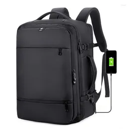 Backpack 17 Inch Laptop Expansion Waterproof Large Capacity Luggage Bag Notebook Computer Business Travel