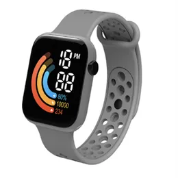 För Xiaomi New Smart Watch Men Women Smartwatch LED Clock Watch Waterproof Wireless Charging Silicone Digital Sport Watch A6