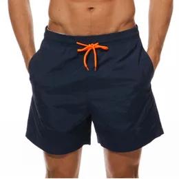 Badkläder män maillot de bain simning shorts fast färg korta strandkläder för manliga snabba torra badstammar plus storlek M-4XL245T