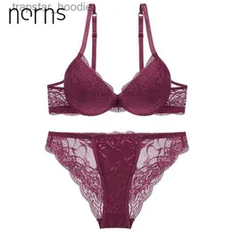 Bras Sets Norns women lace lingerie set Unlined Push Up Bra Set Fashion active Lingerie and panty bra bralette set underwear LJ201211 L230919