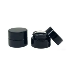 卸売5ml UV保護ブラックガラスジャーボトルグレードノンスティック漏れワックスダブエキス濃縮コンテナll