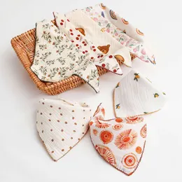 Baby Cotton Bibbs Triangle Soft Lace Burp tyg saliv handduk Förkläde bandana halsduk för pojkar flickor matar drool bib koreansk stil
