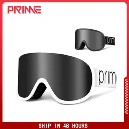 Ski Goggles PRIME Ski Goggles Double Layers Anti-Fog Skiing Eyewear Snowboard for Men Women Single-board Snow Glasses Winter Outdoor Sport 230919