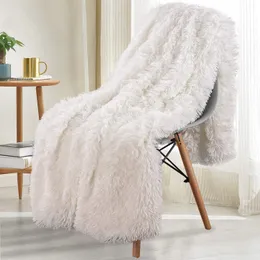 Blankets Double Layer Plush warm winter throw Blanket home Bedspread on the bed plaid chair towel sofa cover lamb blankets and throws 230919