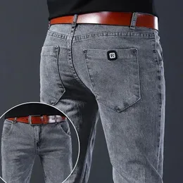 Männer Jeans Designer Kleidung Männer Herbst Koreanische Mode Elastische Stretch Enge Passform Vielseitige Jugend Schlanke Männliche Dünne Hosen Hosen 230918