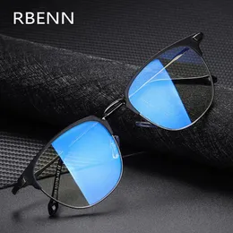 Blue Light Blocking Glasses RBenn Men's Anti Blue Light Computer Glasses Women Metal Frame Blue Light Blocking Gaming Eyegalses UV400 Protection 230918