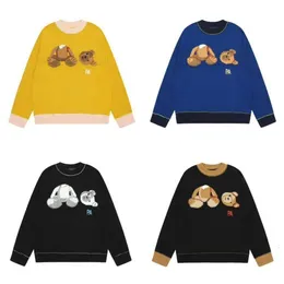 Designer-Modebekleidung, luxuriöse Herren-Sweatshirts, die richtige Version von Palmen, Angel Angels Cuthead Bear-Pullover, amerikanischer lockerer Pullover, gestricktes Oberteil für Herren und Damen