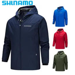 Altri articoli sportivi Giacca da pesca impermeabile Primavera e autunno Abbigliamento sportivo Soft Shell da uomo Giacca antivento Rash Giacca sottile con cappuccio Giacca a vento 230919