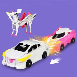 Diecast Model Carbot Unicorn Mirinae Prime Series Body Robot Kit Toys Models 2 in 1 One Step Deformed Car Children 230918