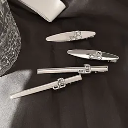 925 Srebrny luksusowe klipy do włosów krążki proste dziewczyna moda liter włosy klipsy jesień nowy projektant biżuteria do włosów koreański